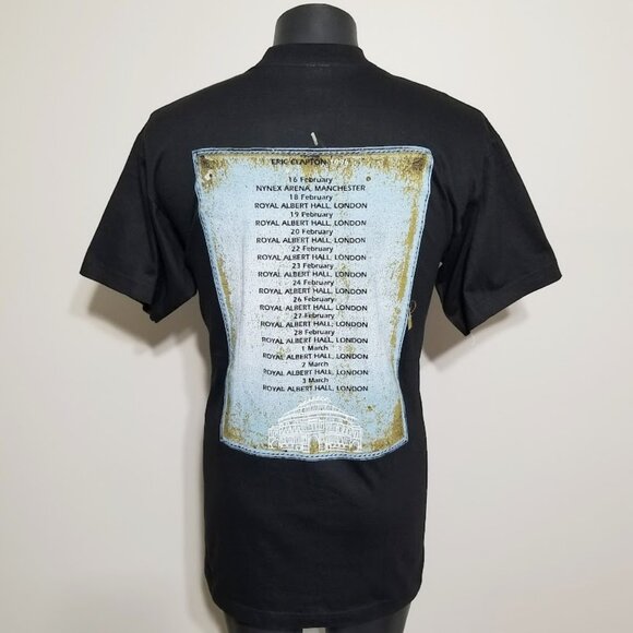 Nos Vintage 90s Eric Clapton Tour T Shirt L 1996 Royal Albert Hall Nynex Tee Top - Picture 7 of 8